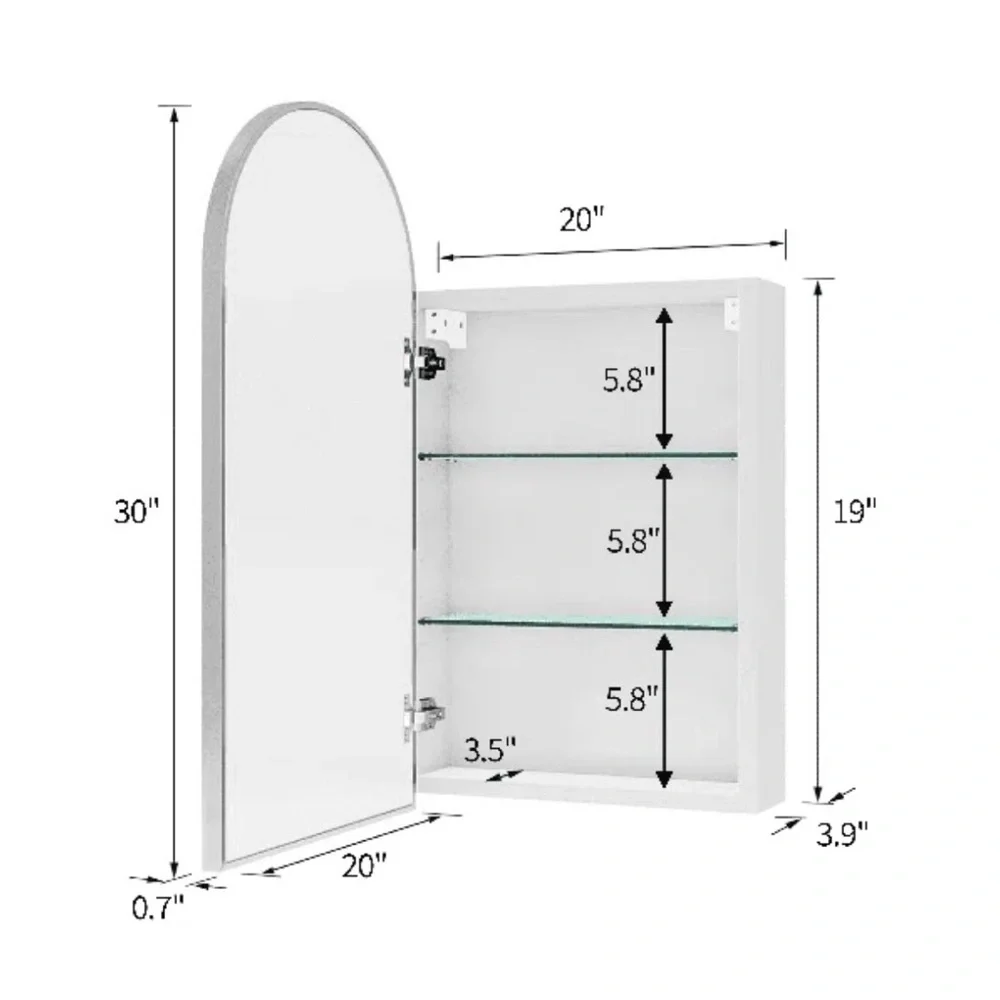 Tabbatha Accent Medicine Cabinet with Mirror from Mercer41
